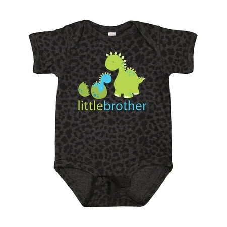 

Inktastic Dinosaur Little Brother Green Gift Baby Boy Bodysuit