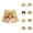 Beige-1, variant on Cute Bog Cat Print Shorts for Men Women Summer Casual Lightweight Elastic Waist Loose Novelty Graphic Shorts