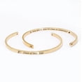 thumbnail image 5 of "You did it…" Rose Gold Stainless Steel Graduation Theme Hidden Message Gift for Her Cuff Bracelet with Gift Set, 5 of 12