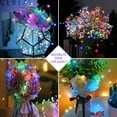thumbnail image 3 of AWLYLNLL 20 Pack Led Fairy Lights Battery Operated String Lights Waterproof Silver Wire 7 Feet 20 Led Firefly Starry Moon Lights for DIY Wedding Party Bedroom Patio Christmas (20 Pack, Multicolor), 3 of 7