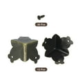 thumbnail image 3 of 12 Pcs Decorative Box Corner Covers, 20mm Metal Edge Guard, Bronze, 3 of 6