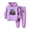 A-Purple, variant on NIEWTR Kids 2 Piece Outfits Sets Boys and Girls Comfortable and Warm Clothes Set Cute Cartoon Print Long Sleeved Hoodie Pants Casual Two Piece Set 2Y 3Y 4Y 5Y 6Y 7Y 8Y