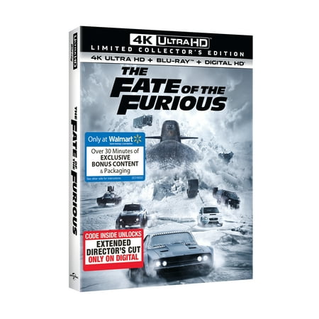 Fate Of The Furious (Limited Collector's Edition) (4K Ultra HD + Blu-ray + Digital HD) (Walmart Exclusive)