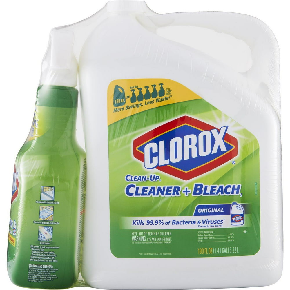 Product Of Clorox Clean Up Cleaner With Bleach Spray Bottle 32 oz. With Refill Bottle 180 oz