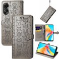 thumbnail image 4 of Funda Cartera FOXDOCK para OPPO A78 4G , Flip PU con Relieve de Gatos y Perros, Tarjetero y Soporte, 4 of 6