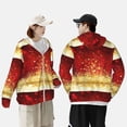 thumbnail image 4 of Vsdgher Sweat à Capuche Adulte Rouge Doré Pailleté pour Hommes Femmes, Manches Longues Protection Solaire Pêche Course Natation-Grand, 4 of 7