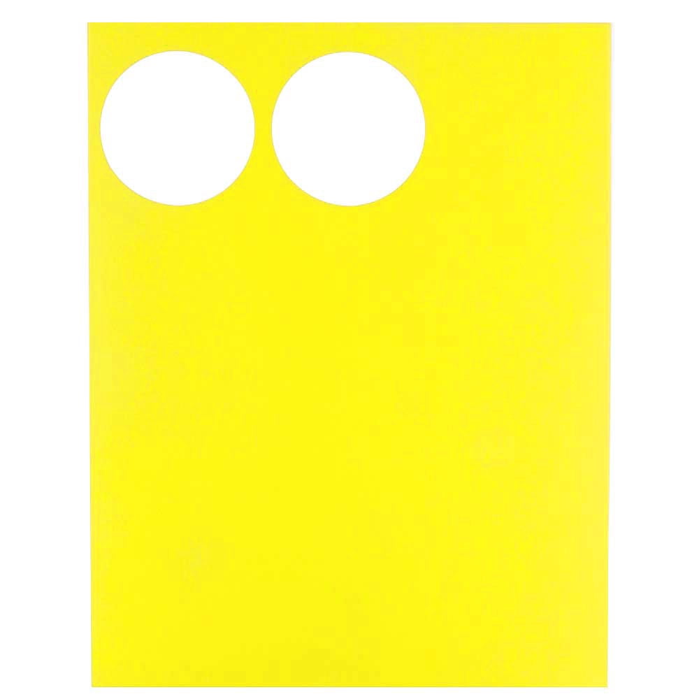 JAM Paper Circle Label Sticker Seals, 2.5 in Diameter, Yellow, 120 Round Labels per Pack