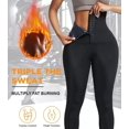thumbnail image 3 of Pantalones de gimnasio para ejercicio de cintura alta con revestimiento de cintura gruesa para mujer, pantalones de yoga con hebilla para el vientre, pantalones de nueve puntos oso de fresa Juguete, 3 of 6