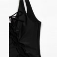 thumbnail image 6 of Floenr One Piece Women’s Bikini Swimsuit,Sexy One Shoulder Cutout Knot Adjustable Bathing Suit,High Waisted V Neck Tankini Swimwear, 6 of 8