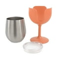 thumbnail image 5 of Camco Life is Better at The Campsite Camper/RV Wine Tumbler | Kitchen Grade Stainless Steel, Navy and Peach, 2-Pack (51917), 5 of 14