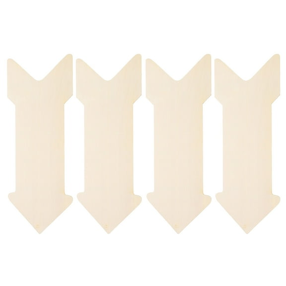 BESTONZON Crafters Wooden Arrow Cutouts Wood 4Pcs