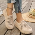 thumbnail image 4 of YOUYEDIAN Orthopedic Shoes for Women Spring Work Non Slip Slip on Arch Support Sneakers Wide Comfortable Mesh Closed Toe Shoes (Beige), 4 of 8