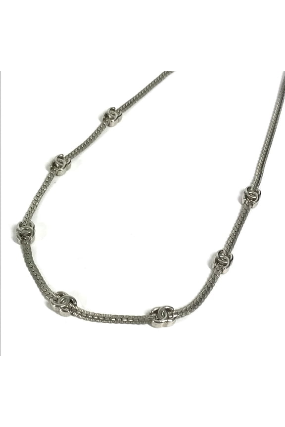 Pre-Owned CHANEL ABE254 A 24B CC Coco Mark Logo Choker Necklace from the Fall/Winter... (Good)