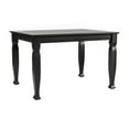 thumbnail image 2 of Merrick Lane 47" Wooden Dining Table with Sculpted Legs and Seating for 4 in Black, 2 of 9