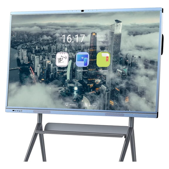 OH Smart Board 65inch Multi Touch Reverse Control IR Touch Rotatable 4K Monitor Wireless 5G/WiFi Connectivity for Digital Signage, School & Conferences