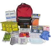 4 Person Emergency Kit (3 Day Backpack), Ready America, 5 year shelf life, approximate backpack dimensions: 14 in. x 11 in. x 9 in.