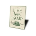 thumbnail image 4 of Live Love Camp Novelty Decor, Metal Wall Sign - 10x14 Inches, 4 of 4