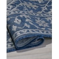 thumbnail image 5 of FH Home Flat Woven Outdoor Rug - Waterproof, Easy to Clean, Stain Resistant - Premium Polypropylene Yarn - Vintage Persian - Porch, Deck, Balcony, Laundry Room - Amol - Blue - 2ft 8in x 4 ft 11in, 5 of 5