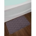 thumbnail image 2 of Floral Bath Mat, Rhythmic Leaves and Flowers in Dark Pastel Tones Illustration, Plush Bathroom Decor Mat with Non Slip Backing, 29.5" X 17.5", Multicolor, by Ambesonne, 2 of 2