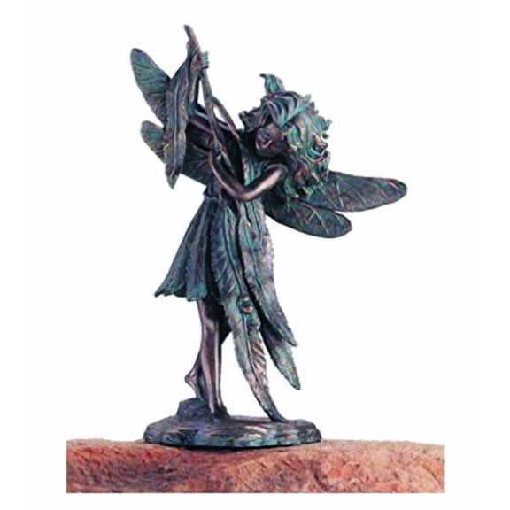 Homestyles Samantha with Willow Branch Fairy Figurine #96209 Garden Statue Bronze Patina