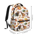 thumbnail image 2 of Disketp Thanksgiving Turkeys 1 Mochila Estampada para Hombre y Mujer – Mochila Ligera Clásica con Múltiples Bolsillos para Universidad, Trabajo y Viajes-One Size, 2 of 5
