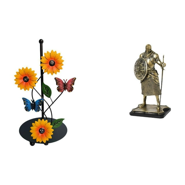 Soporte de papel higiénico,Porta toallas de papel de encimera,Figura de escritorio,Estatua de caballero,arte,artesanía,coleccionable,escritorio,oficina,Figura decorativa,pieza de