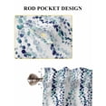 thumbnail image 6 of Blue Weeping Eucalyptus Living Room Curtains 2 Panel, Spring Summer Farmhouse Leaves Cafe Window Treatment, Farmhouse Bedroom Bathroom Kitchen Curtains Drapes 104"x45", 6 of 6