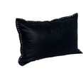 thumbnail image 5 of HiEnd Accents Eurosoft Leather Pillow with Studded Flange, 24x16, 5 of 5
