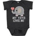 thumbnail image 3 of Inktastic My Yaya Loves Me Grandchild Boys or Girls Baby Bodysuit, 3 of 5