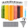 thumbnail image 1 of Botellas de jugo de vidrio Zukro de 18 oz con tapa de acero inoxidable x6, 1 of 9