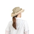 thumbnail image 4 of Mosquito Net Hat Safari Hat Sun Protection Boonie Hats for Men with Neck Flap Fishing Hiking Hat for Men/Women - Khaki, 4 of 5