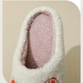 thumbnail image 5 of RYDCOT Orange Pattern Slippers - New Comfortable Home Cute Orange Winter Slippers Men and Women Couples Thick Sole Warm Slippers, 5 of 9