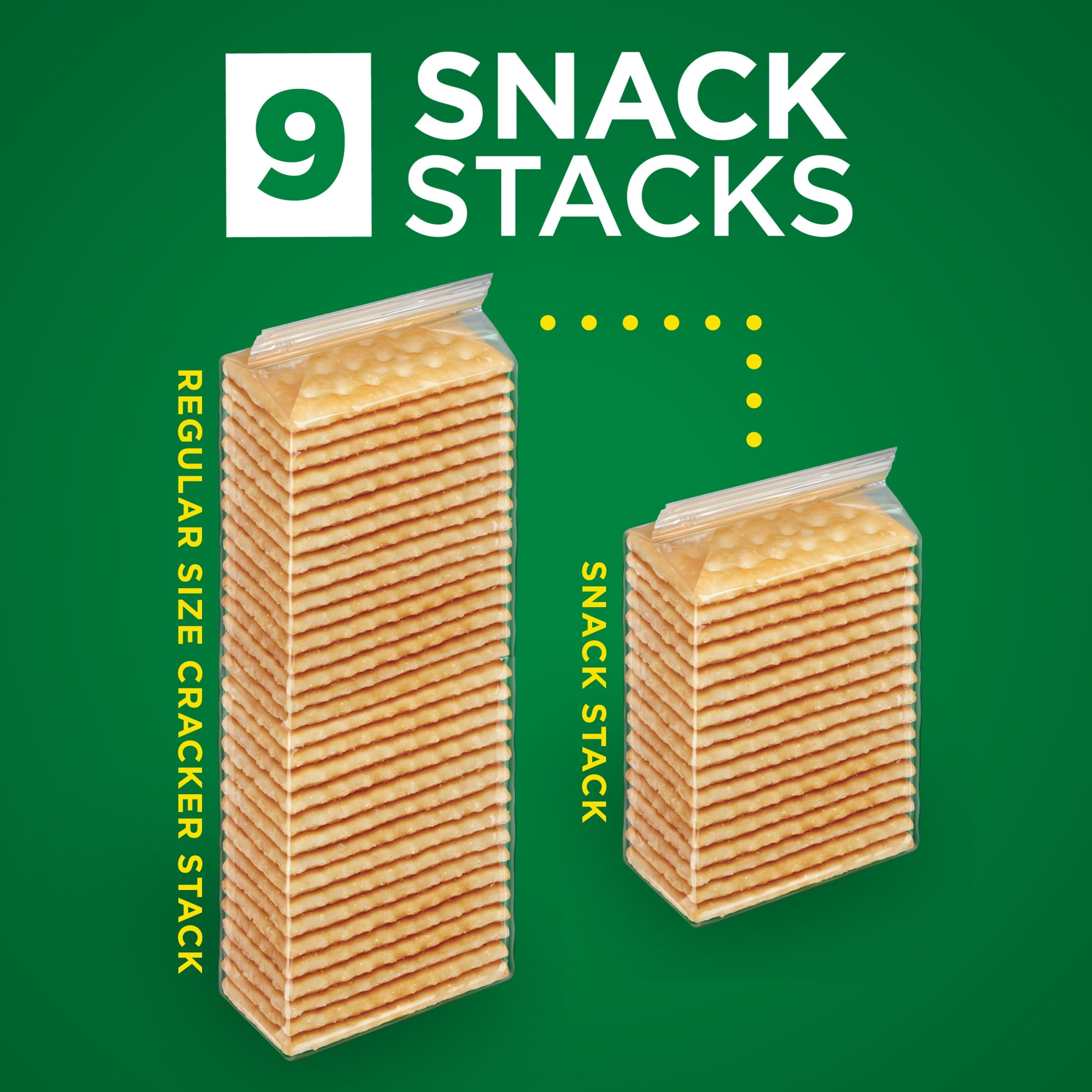 (12 pack) Club Snack Stacks Original Crackers, Lunch Snacks, 9 Count