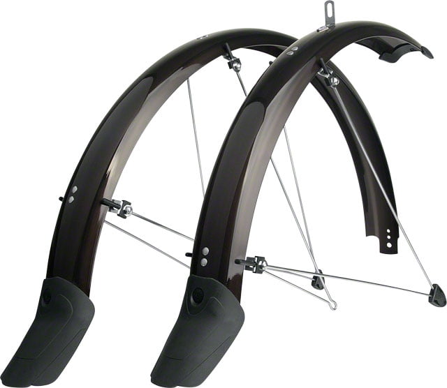 SKS B65 Commuter II 29-Inch Silver Bolt-On Fender Set for Mountain Bicycle 