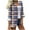Z5-Multicolor, variant on HongQid Women's Plaid Button Down Shirts Cotton Casual Long Sleeve Lightweight Checkered Spring Fall Shirt Tops with Pocket
