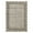 Brown, variant on GlowSol 9'x12' Scalloped Edge Area Rug Modern Bordered Rug Soft Non-Slip Low Pile Foldable Rugs for Living Rom Bedroom, Gray