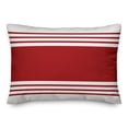 thumbnail image 2 of Creative Products Red Farmhouse Stripes Monogram 14x20 Spun Poly Pillow, 2 of 3