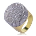 thumbnail image 3 of HeartsAndYou 6ct Round Brilliant Cut Moissanite Ice Gatsby Cocktail Ring 18k Yellow Gold over Silver, 3 of 8