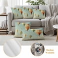 thumbnail image 6 of Hot Air Balloon Flying Outdoor Waterproof Pillow Covers, Vintage Modern Balloon Decorative Square Throw Pillowcase Sofa Cushion Sham for Patio/Couch/Chair, 24"x24" 2 Pack, 6 of 8
