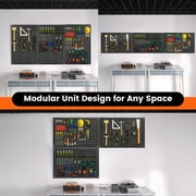 Pegboard,ENJOYWOOD 48x24 inch Metal Pegboard Panels White 30 Pcs Hook,Tool Board for Wall Organizer, Garage Tool Storage,Office Organization,Kitchen