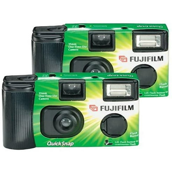 Fujifilm Appareil Photo à Usage Unique Quicksnap Flash 400 avec Flash (2 Pack)