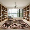 thumbnail image 2 of ODIKA 8'x10' Machine Washable Non-Slip Area Rug, Geometric Black High Traffic Rug, Black, 1184379, 2 of 7