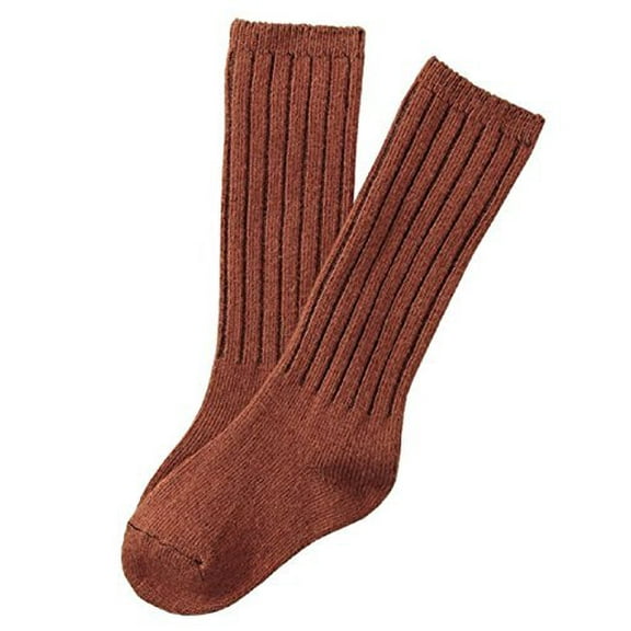 LLS Children 1 Pair Knee High Wool Blend Socks Size 2-4Y Brown