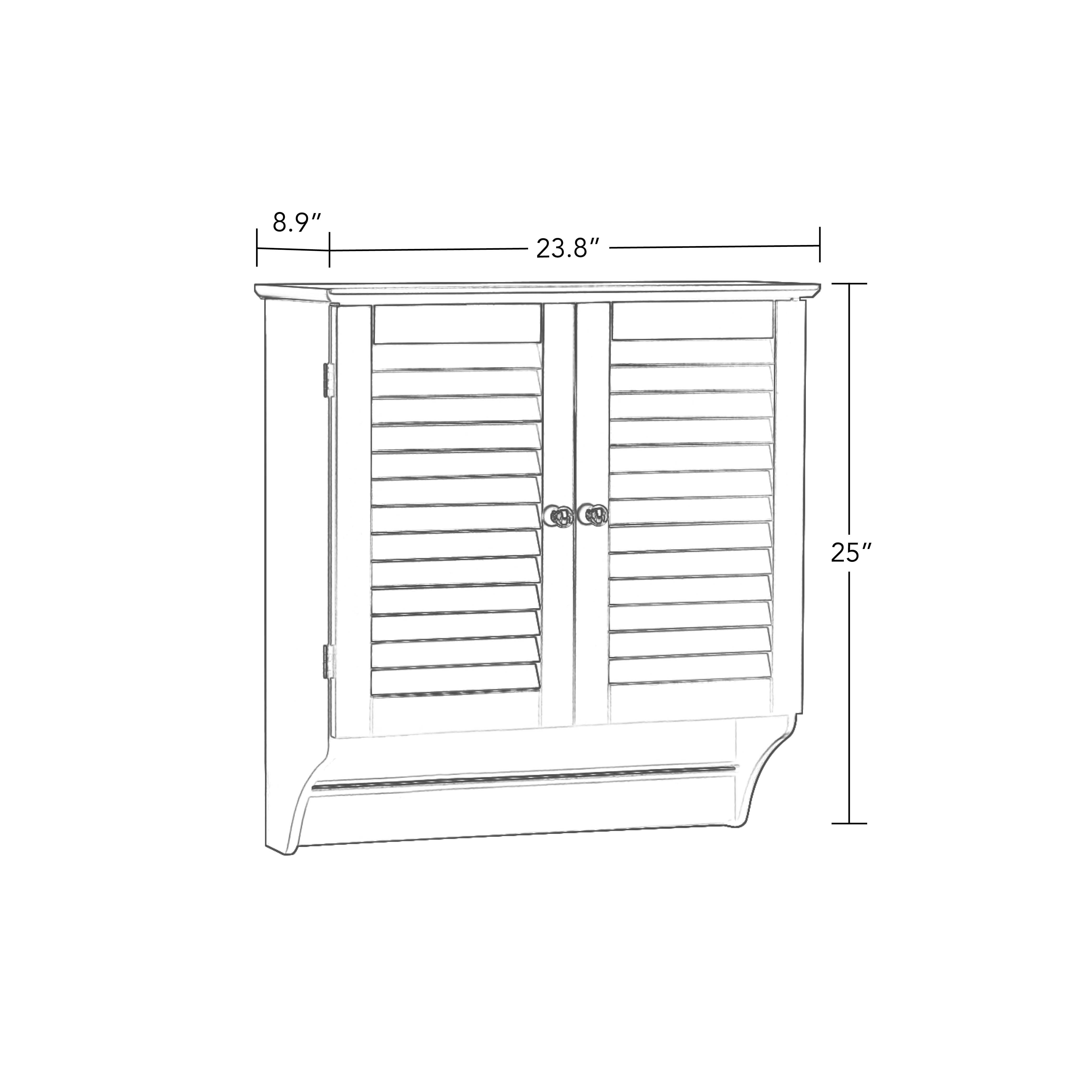 Riverridge Ellsworth Collection 2 Door Wall Cabinet White