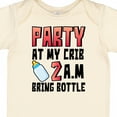 thumbnail image 4 of Inktastic Party at My Crib 2 A.m. Bring Bottle Baby Humor Boys or Girls Baby Bodysuit, 4 of 5