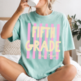 thumbnail image 3 of Custom Fifth Grade Teacher Comfort Colors Shirt, Personalized Mrs Teacher Tee, Back To School Gift For Elementary 5th Grade Teacher, 3 of 6