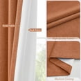 thumbnail image 5 of Blackout Curtains 63 Inches Long for Bedroom Nursery Living Room Darkening Terracotta Black Out Curtain Thermal Insulated Drapes Modern Farmhouse 2 Panels Set Drape, 5 of 15