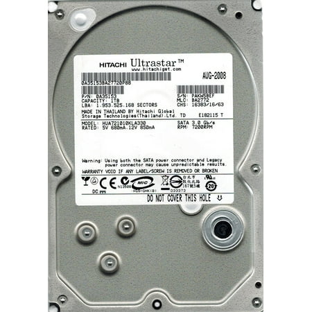 - Hitachi HUA721010KLA330 P/N: 0A35153 MLC: BA2772 1TB