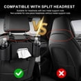 thumbnail image 4 of Back Seat Car Organizer, 2 Cup Holders, Tissue Holder, Phone Stand & Hooks,Black, 4 of 10