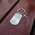 thumbnail image 4 of Inspirational Scripture Metal Key Chains with Cross Pendant - Bible Verse Keychain Religious Gift for Christian, 4 of 13